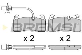 Bremsi BP3689 - PASTTILLA DE  FRENO | BRAKE PADS