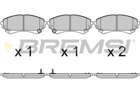 Bremsi BP3693 - PASTILLA DE FRENO | BRAKE PADS