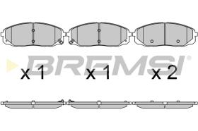 Bremsi BP3703 - PASTILLA DE FRENO | BRAKE PADS
