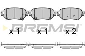 Bremsi BP3707 - PASTILLA DE FRENO | BRAKE PADS