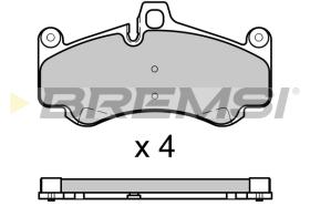 Bremsi BP3726 - PASTILLA DE FRENO | BRAKE PADS