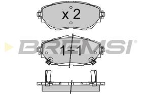 Bremsi BP3755 - PASTILLA DE FRENO | BRAKE PADS
