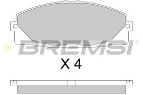 Bremsi BP3763 - PASTILLA DE FRENO | BRAKE PADS