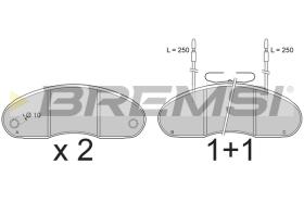 Bremsi BP7243 - PASTTILLA DE  FRENO | BRAKE PADS