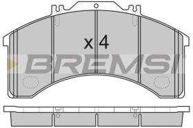 Bremsi BP7252 - PASTTILLA DE  FRENO | BRAKE PADS