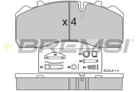 Bremsi BP7284 - PASTIGLIE FRENO | BRAKE PADS