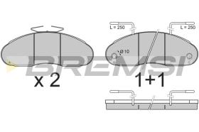 Bremsi BP7307 - PASTILLA DE FRENO | BRAKE PADS