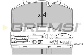Bremsi BP7322 - PASTILLA DE FRENO | BRAKE PADS