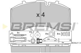 Bremsi BP7330 - PASTILLA DE FRENO | BRAKE PADS