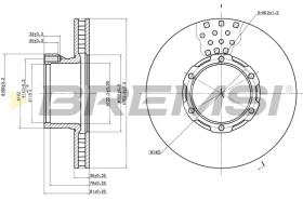 Bremsi CD5162V - DISCO DE FRENO | BRAKE DISCS