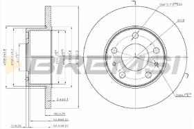 Bremsi CD5195S - DISCO DE FRENO | BRAKE DISCS