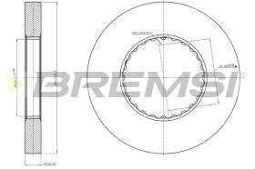 Bremsi CD5249S - DISCO DE FRENO | BRAKE DISCS