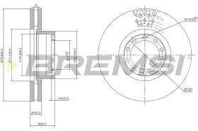 Bremsi CD5257V - DISCO DE FRENO | BRAKE DISCS