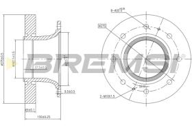Bremsi CD5305S - DISCO DE FRENO | BRAKE DISCS
