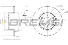 Bremsi CD5316S - DISCO DE FRENO | BRAKE DISCS