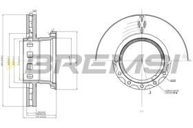 Bremsi CD5318V - DISCO DE FRENO | BRAKE DISCS