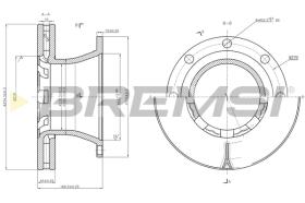 Bremsi CD5325V - DISCO DE FRENO | BRAKE DISCS