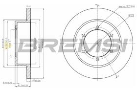 Bremsi CD5327S - DISCO DE FRENO | BRAKE DISCS