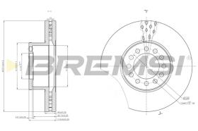 Bremsi CD5331V - DISCO DE FRENO | BRAKE DISCS