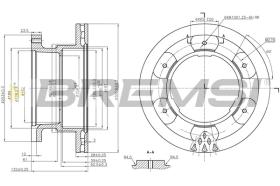 Bremsi CD5332V - DISCO DE FRENO | BRAKE DISCS