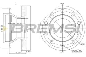 Bremsi CD5337S - DISCO DE FRENO | BRAKE DISCS