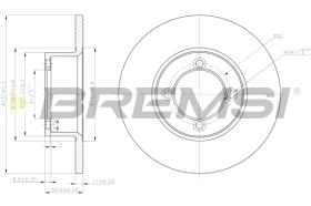 Bremsi CD6001S - DISCO DE FRENO | BRAKE DISCS