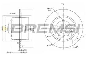 Bremsi CD6003S - DISCO DE FRENO | BRAKE DISCS