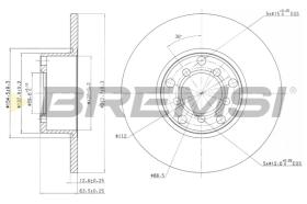 Bremsi CD6007S - DISCO DE FRENO | BRAKE DISCS