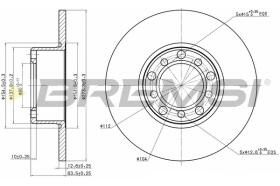Bremsi CD6008S - DISCO DE FRENO | BRAKE DISCS
