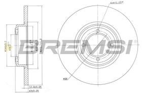 Bremsi CD6012S - DISCO DE FRENO | BRAKE DISCS