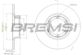 Bremsi CD6016S - DISCO DE FRENO | BRAKE DISCS