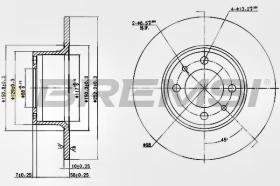 Bremsi CD6035S - DISCO DE FRENO | BRAKE DISCS