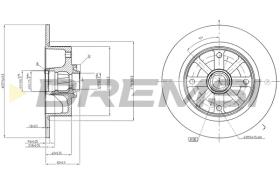 Bremsi CD6043S - DISCO DE FRENO | BRAKE DISCS
