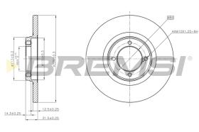 Bremsi CD6049S - DISCO DE FRENO | BRAKE DISCS
