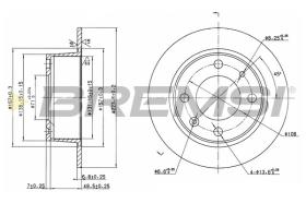 Bremsi CD6052S - DISCO DE FRENO | BRAKE DISCS