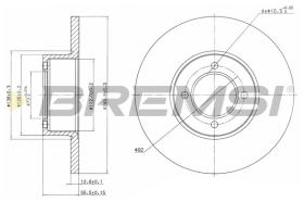 Bremsi CD6054S - DISCO DE FRENO | BRAKE DISCS