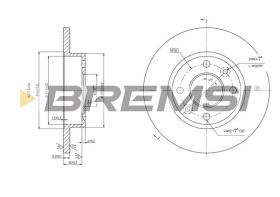 Bremsi CD6055S - DISCO DE FRENO | BRAKE DISCS