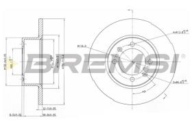 Bremsi CD6056S - DISCO DE FRENO | BRAKE DISCS