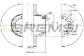 Bremsi CD6058S - DISCO DE FRENO | BRAKE DISCS