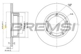 Bremsi CD6061S - DISCO DE FRENO | BRAKE DISCS