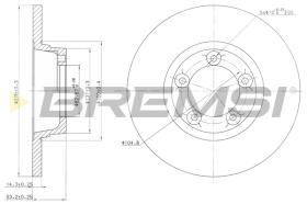 Bremsi CD6065S - DISCO DE FRENO | BRAKE DISCS