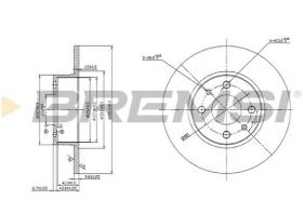Bremsi CD6066S - DISCO DE FRENO | BRAKE DISCS
