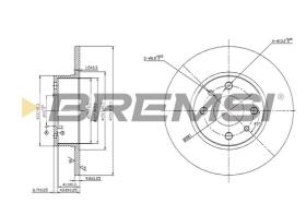 Bremsi CD6066S - DISCHI FRENO | BRAKE DISCS