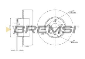 Bremsi CD6067S - DISCO DE FRENO | BRAKE DISCS