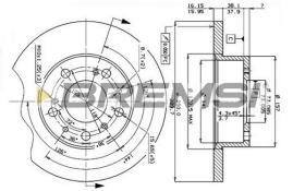 Bremsi CD6069S - DISCO DE FRENO | BRAKE DISCS
