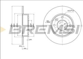 Bremsi CD6070S - DISCO DE FRENO | BRAKE DISCS