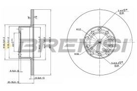 Bremsi CD6071S - DISCO DE FRENO | BRAKE DISCS