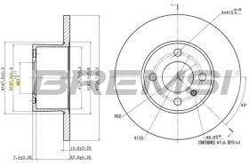 Bremsi CD6075S - DISCO DE FRENO | BRAKE DISCS