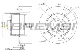 Bremsi CD6080S - DISCHI FRENO | BRAKE DISCS