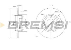 Bremsi CD6083S - DISCO DE FRENO | BRAKE DISCS